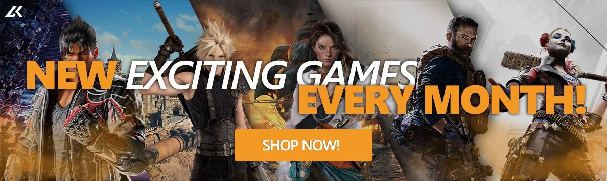 New Exciting Games Every Month - Shop Now at Livecards